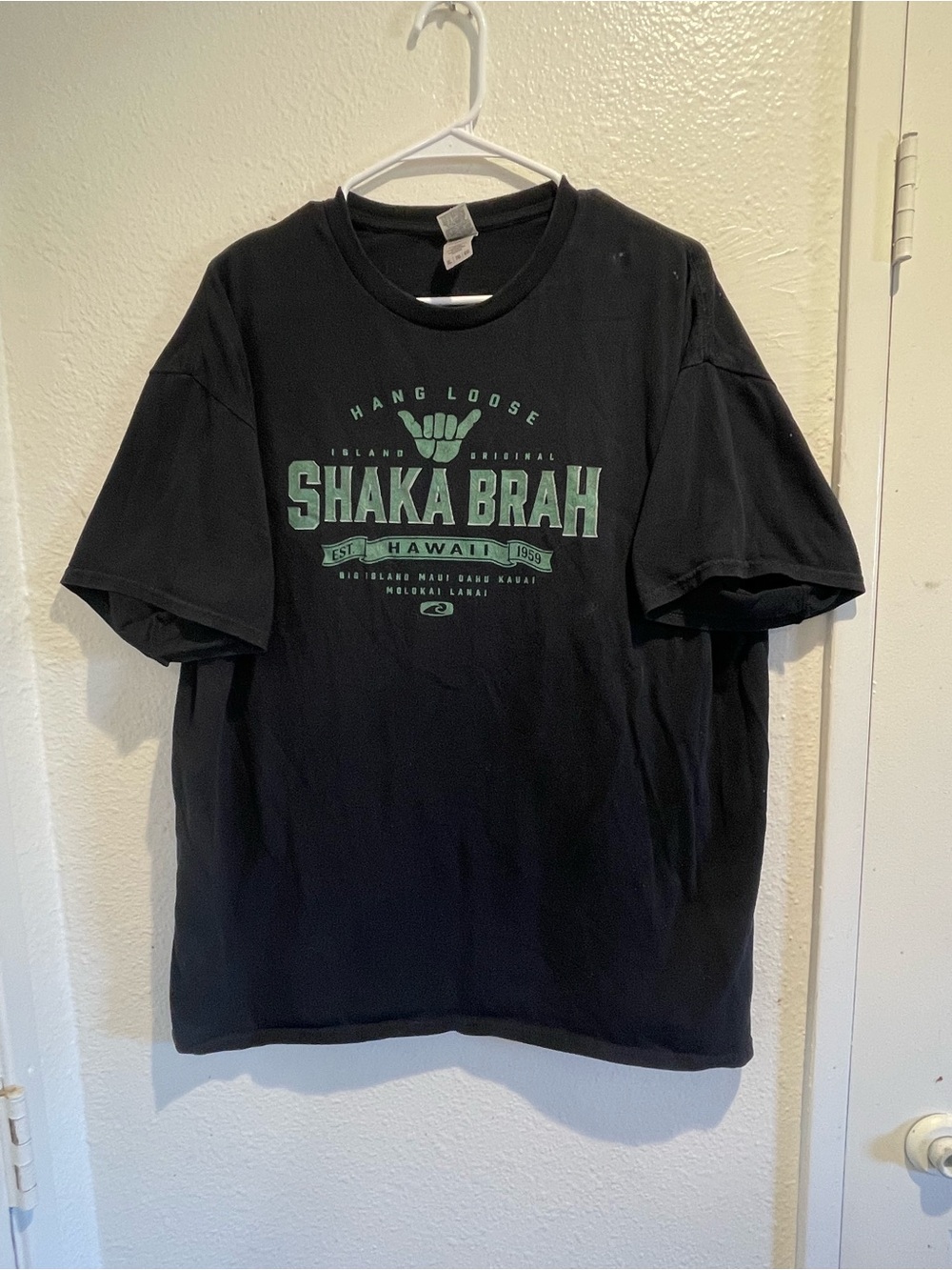 Gildan Heavy Cotton Hawaii SHAKA BRAH Hang Loose Surf Tee XL